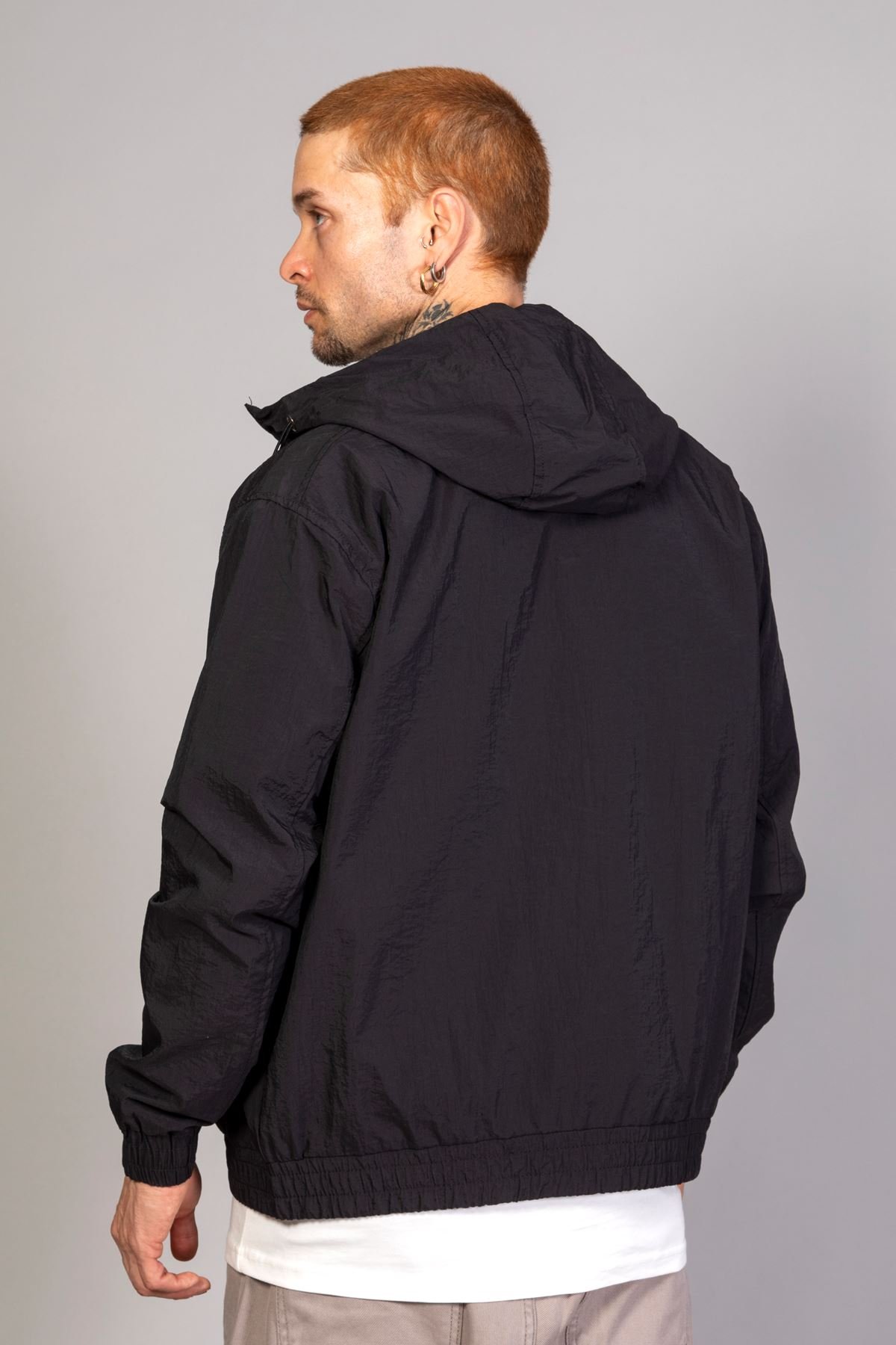 Erkek Swetshort mond model giyim - Siyah