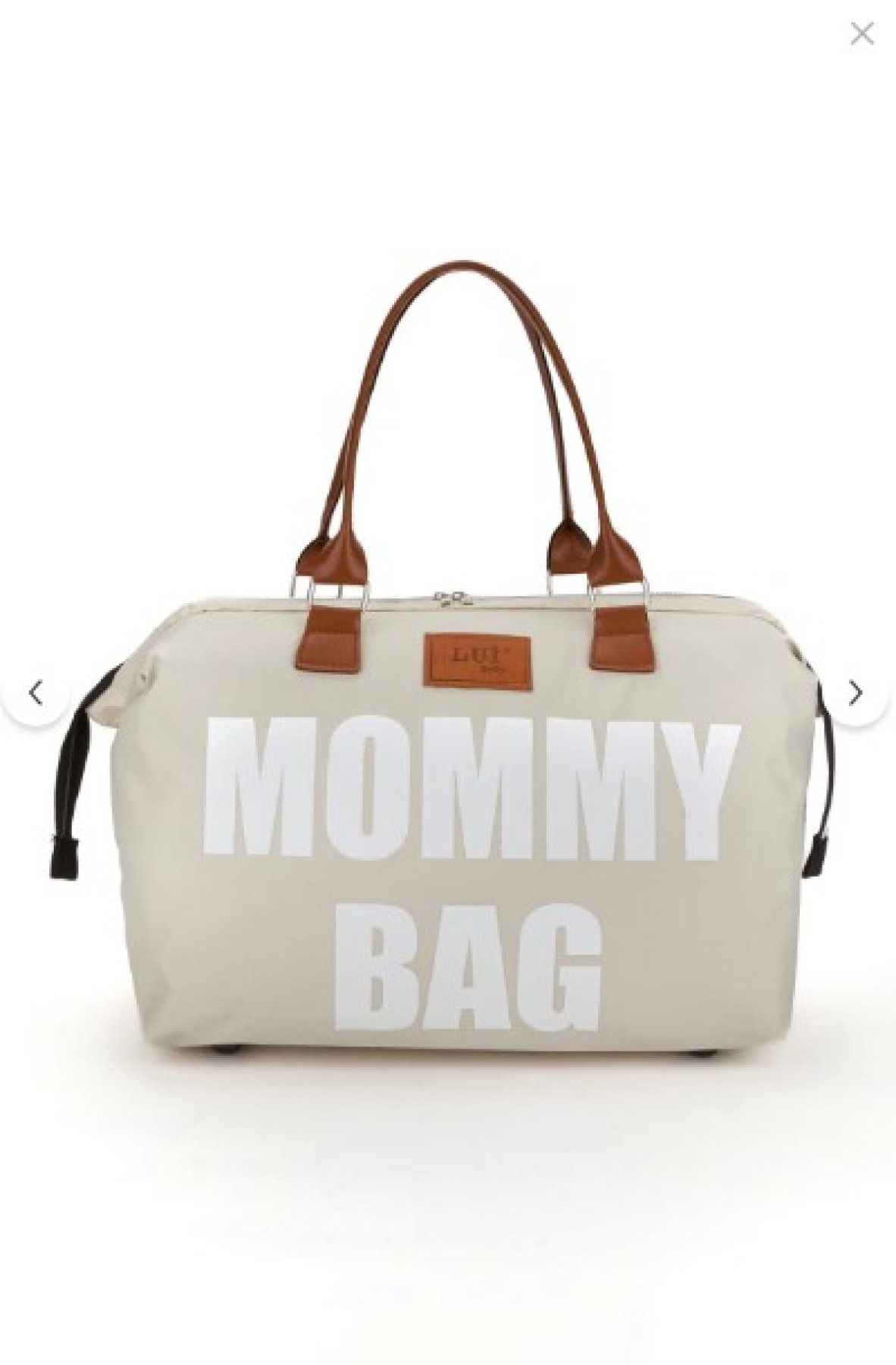 L&M LEGAS MODA Mommy Bag Anne Bebek Bakım Çantası Termal Biberonlu - BEYAZ